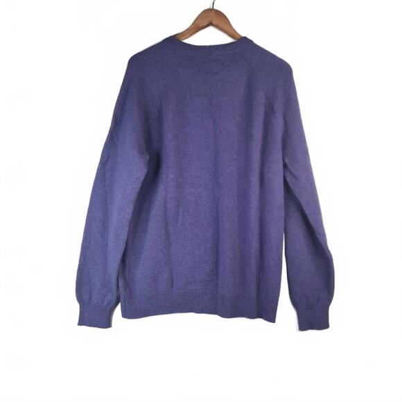 Goodthreads 100% Lambswool Sweater XL Tall Purple - Picture 2 of 4